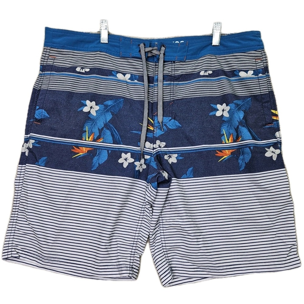 Mossimo Supply Co Boardshorts, Surf Trunks,‎ Mens 38, Multicolored Stripe